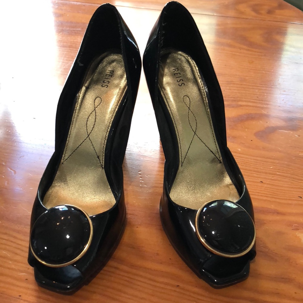 Reiss peep toe pumps